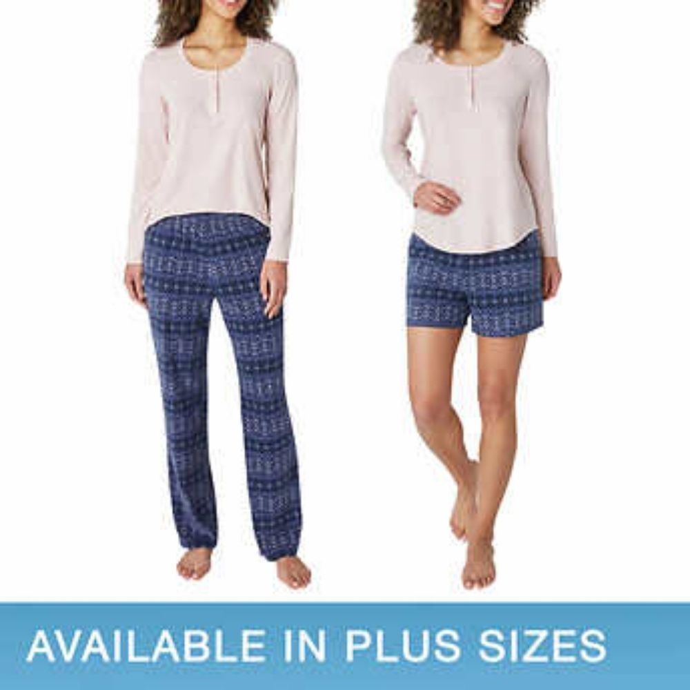 Eddie Bauer Ladies' 3-Piece Waffle Fleece Pajama Set
